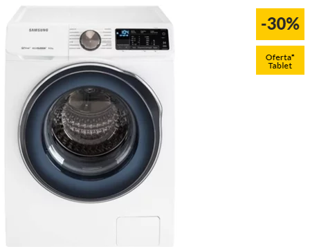 Máquina de Lavar Roupa SAMSUNG Quick Drive WW80M645OBW (8 kg – 1400 rpm – Branco)