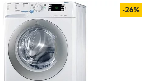 Máquina de Lavar Roupa INDESIT Innex XWE 101484X (10 kg – 1400 rpm – Branco)