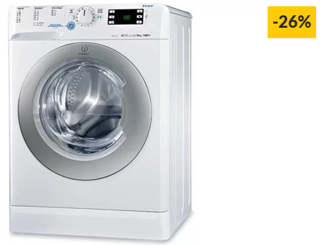 Máquina de Lavar Roupa INDESIT Innex XWE 101484X (10 kg – 1400 rpm – Branco)