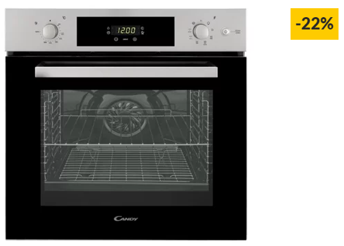 Forno a Vapor CANDY FCP 651 SX (70 L – 59.5 cm – Hidrolítico – Inox)