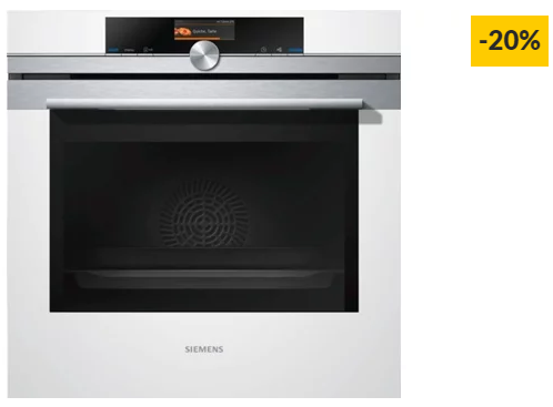 Forno SIEMENS Cookcontrol HB676G0W1 (71 L – 59.5 cm – Pirolítico – Branco)