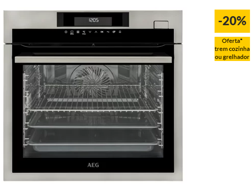 Forno a Vapor AEG SteamBoost BSE782320M (70 L – 59.5 cm – Hidrolítico – Inox)