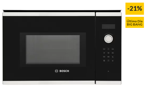 Micro-ondas Encastre BOSCH BEL554MS0 (25 L – Com Grill – Inox)