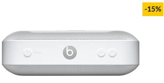 Coluna Bluetooth BEATS Pill+ (Branco – Autonomia: até 12 h)