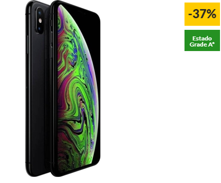 iPhone XS Max Recondicionado APPLE (Grade A – 6.5” – 4 GB – 64 GB – Cinzento sideral)