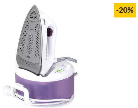 Ferro com Caldeira BRAUN CareStyle Compact IS2044VI (Pressão: 5 bar – Jato vapor 350 g/min)