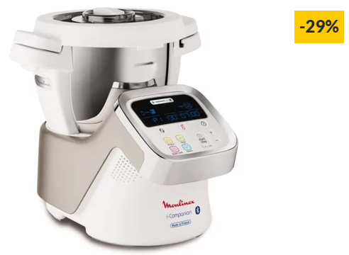 Robô de Cozinha MOULINEX ICompanion HF900110 (4.5 L – 1550 W – 6 acessórios)