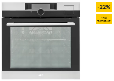 Forno a Vapor AEG SteamPro BSK892330M (70 L – 59.5 cm – Preto)