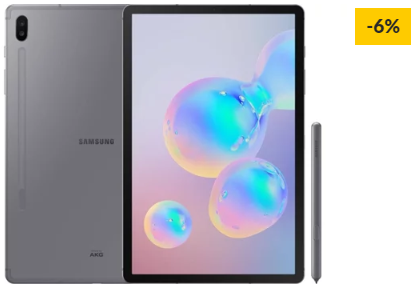 Tablet SAMSUNG Galaxy Tab S6 (10.5” – 256 GB – 8 GB RAM – Wi-Fi – Cinzento) + S Pen