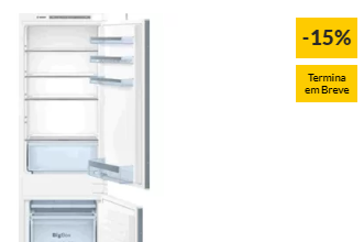 Frigorífico Combinado Encastre BOSCH KIV86VS30 (Low Frost – 177.2 cm – 267 L – Branco)