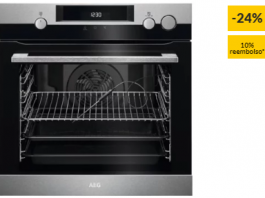 Forno a Vapor AEG SteamCrisp BSK577321M (72 L – 59.5 cm – Hidro e Pirolítico – Inox)