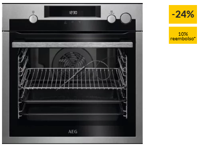 Forno a Vapor AEG Mastery Range BSE577321M (72 L – 59.6 cm – Pirolítico – Inox)